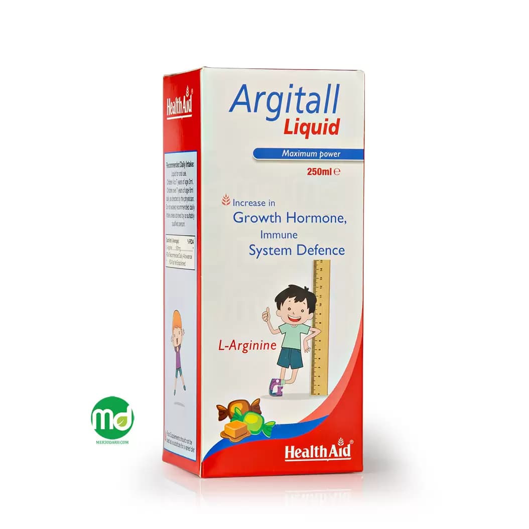 شربت آرژیتال هلث اید افزایش رشد کودک هلث اید 250 میل