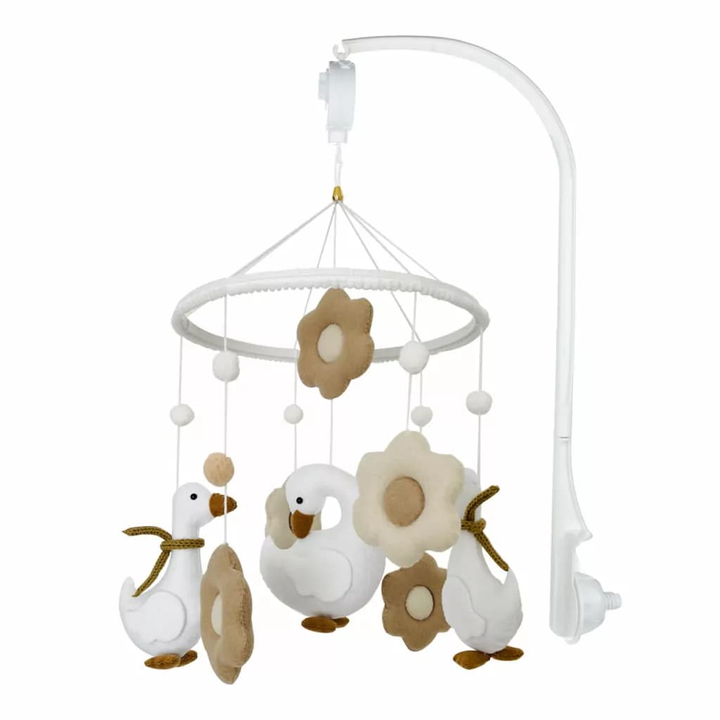 آویز تخت کودک مدل موزیکال طرح غاز