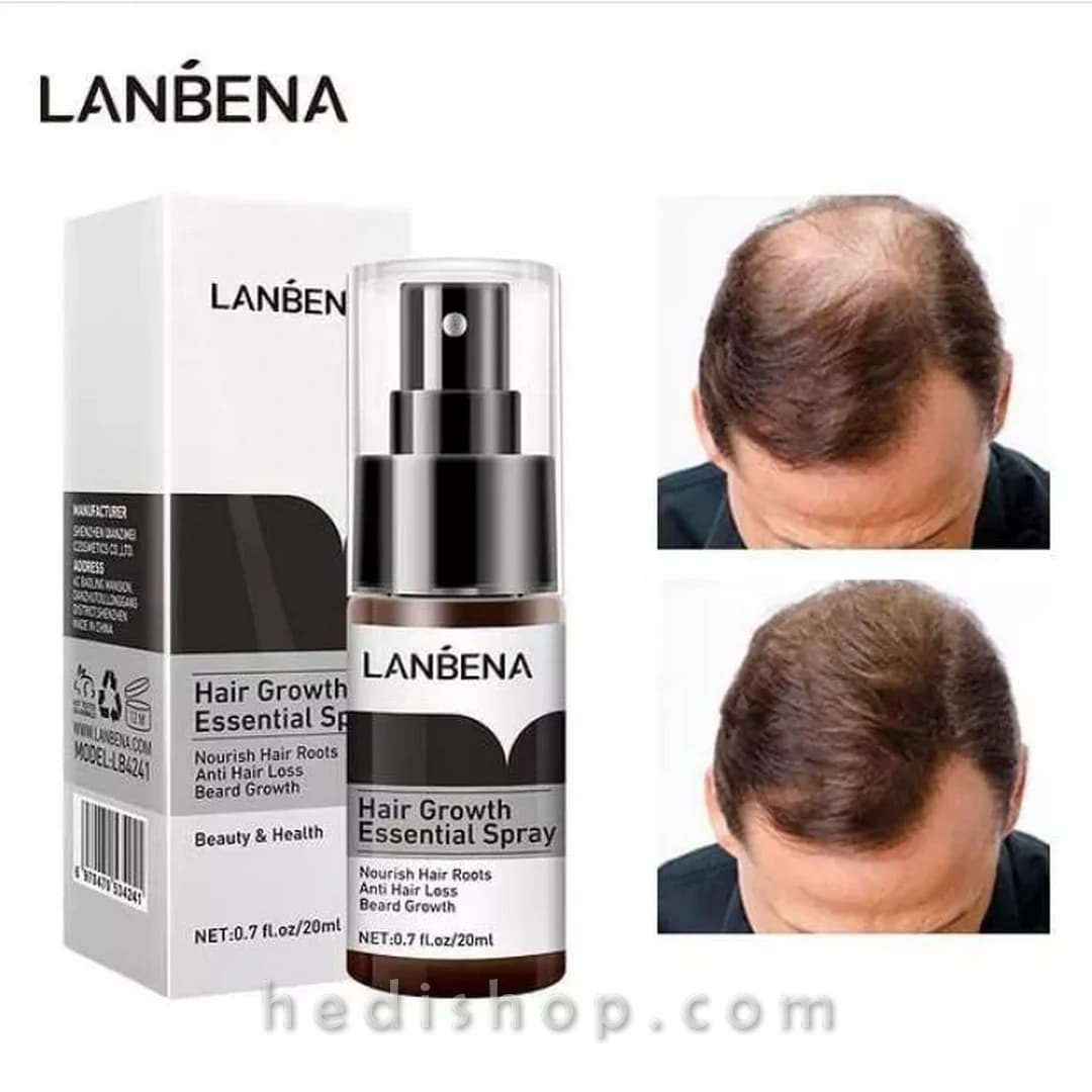 اسپری تقویت رشد موی لانبنا درمان ریزش مو با عصاره‌ های گیاهی