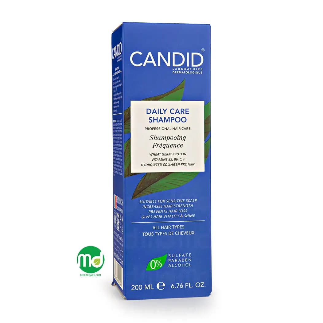 شامپو ویتامینه و پروتئینه روزانه کاندید مناسب انواع مو 200ml