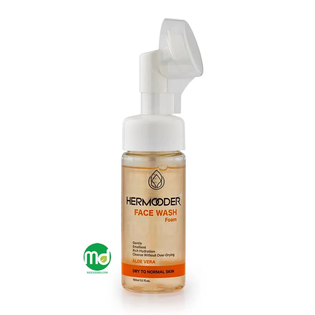 فوم شستشو پوست خشک تا معمولی هرمودر 150ml