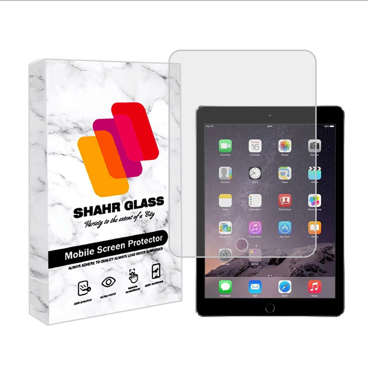 گلس تبلت اپل iPad 2 Wi-Fi Plus 3G شهر گلس مدل TS2SHA