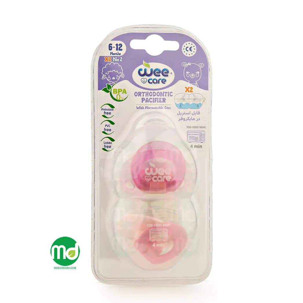 پستانک دو قلو ارتودنسی وی کر برای 6 تا 12 ماه کد P138