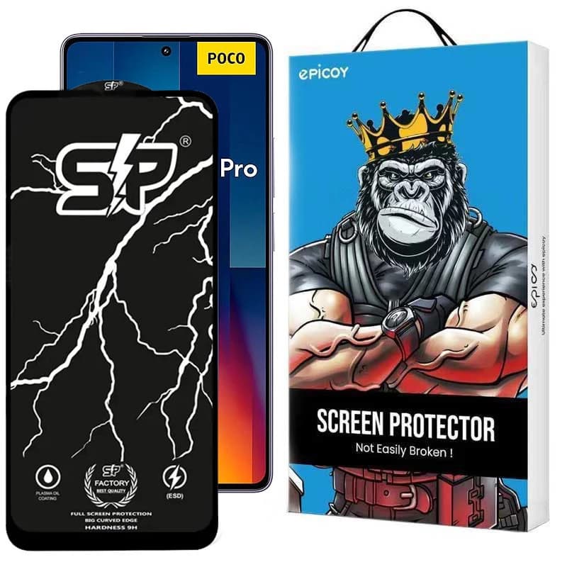 محافظ صفحه نمایش گوشی شیائومی Poco M6 Pro 4G- X6 Pro 5G- X6 5G- X5 Pro- X5- X4 Pro 5G- X3 Pro- X3 NFC- X3 اپیکوی مدل SP Factory