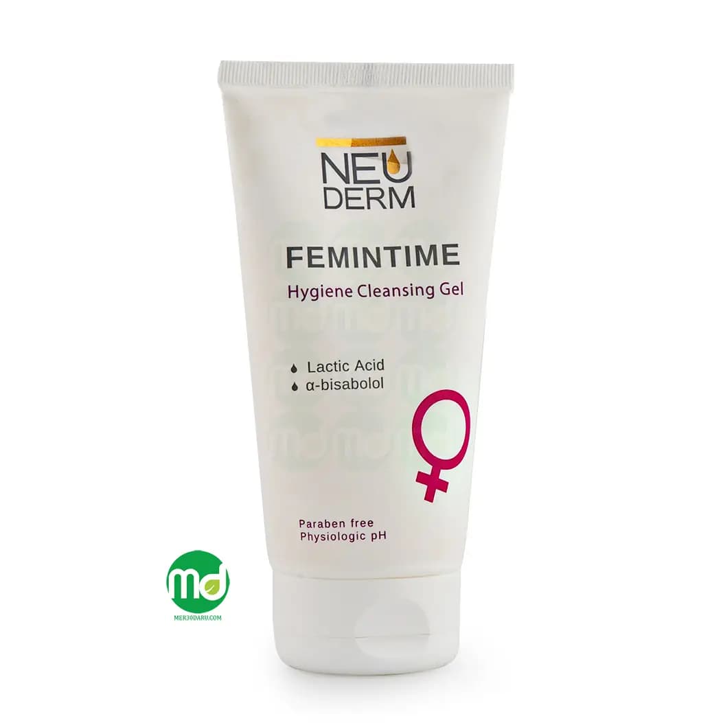 ژل بهداشتی بانوان نئودرم با فرمولاسیون ملایم و مواد غیر صابونی 150ml