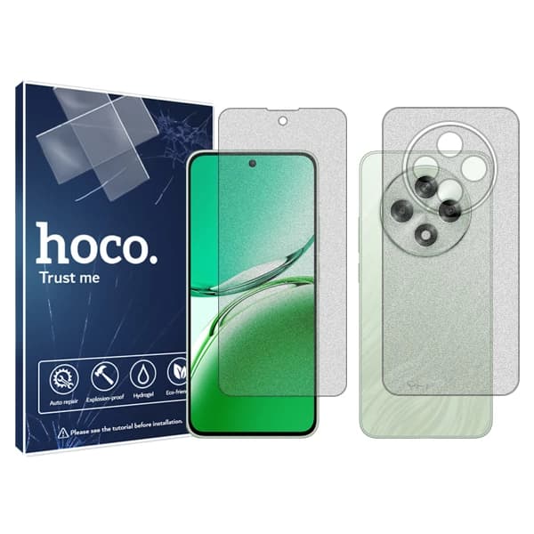 گلس گوشی مات اوپو A3 5G هوکو مد‌ل Resistant به همراه محافظ پشت گوشی