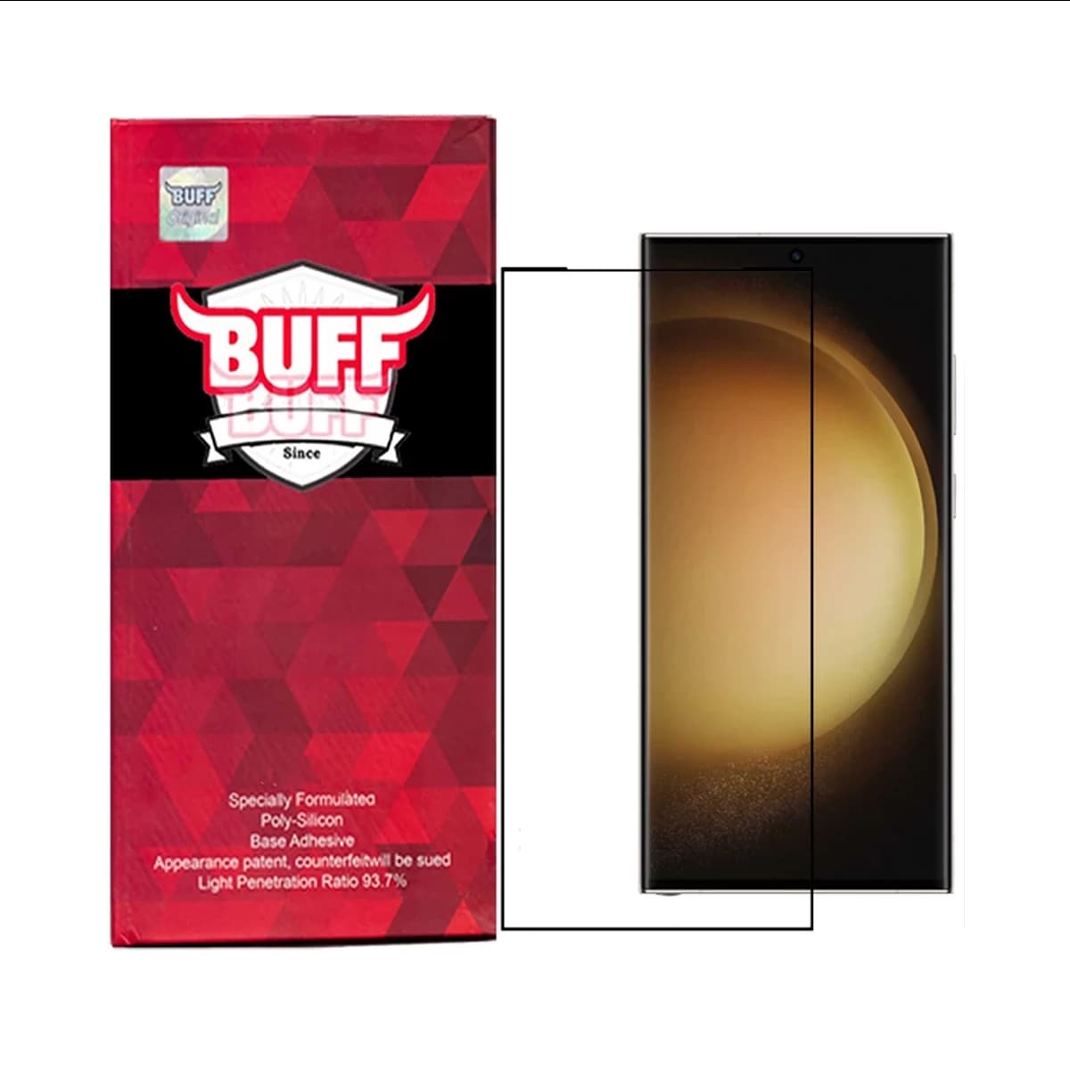 گلس گوشی موبایل سامسونگ Galaxy S23 Ultra بوف مدل Full-Glue