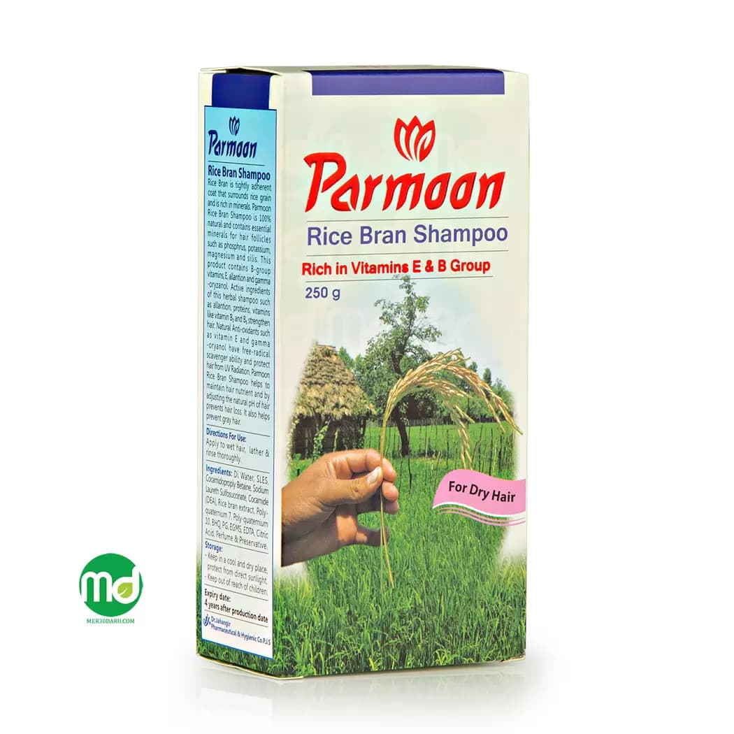 شامپو موی خشک پرمون حاوی سبوس برنج