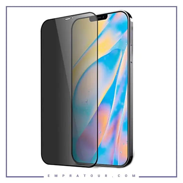 پک دوتایی گلس حریم شخصی تمام صفحه آیفون بیسوس Baseus Privacy Glass Iphone 14 Pro Max SGBL190302