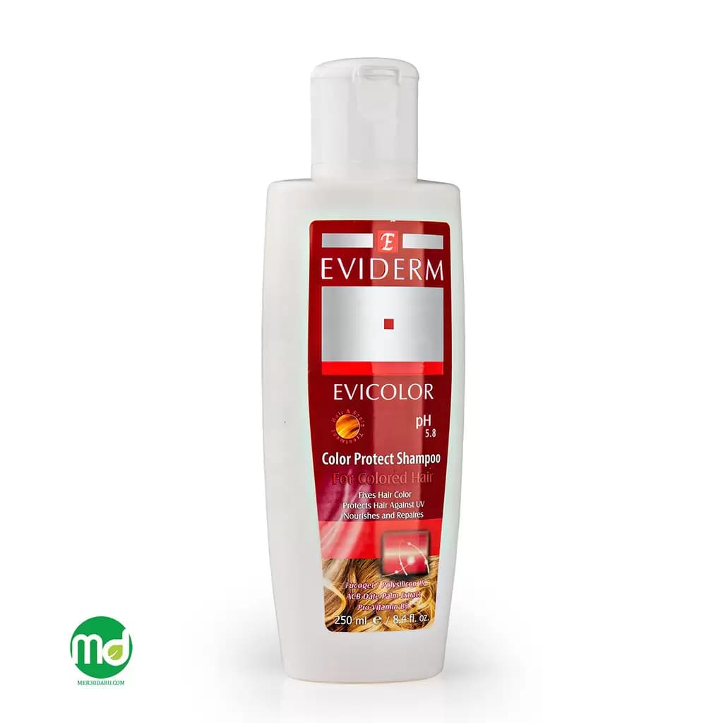 شامپو تثبیت کننده رنگ موی اویدرم مدل اویکالر