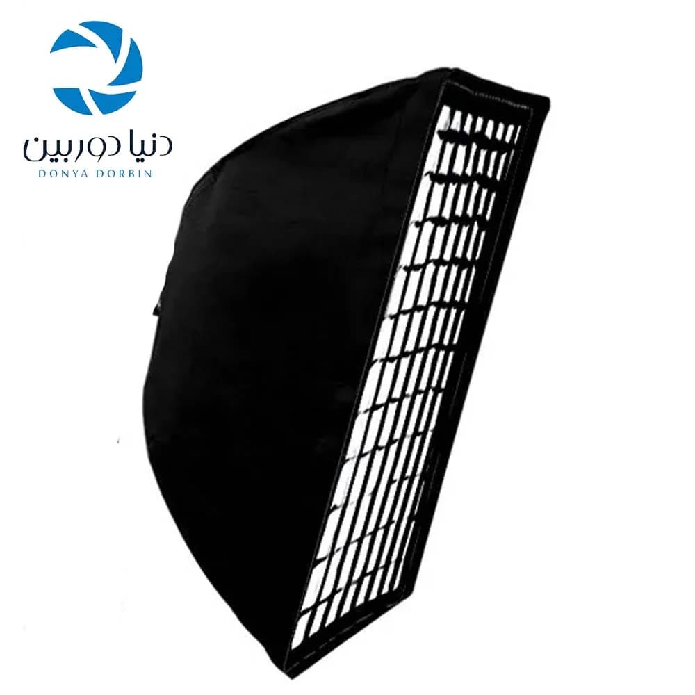 سافت‌باکس مستطیل ۹۰×۳۰ زنبوری Softbox with Grid