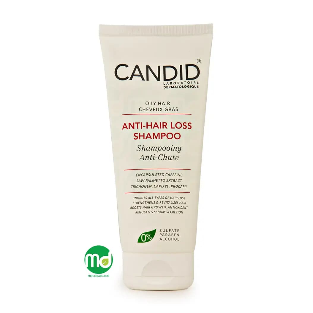 شامپو ضد ریزش کاندید برای موهای چرب حاوی کافئین