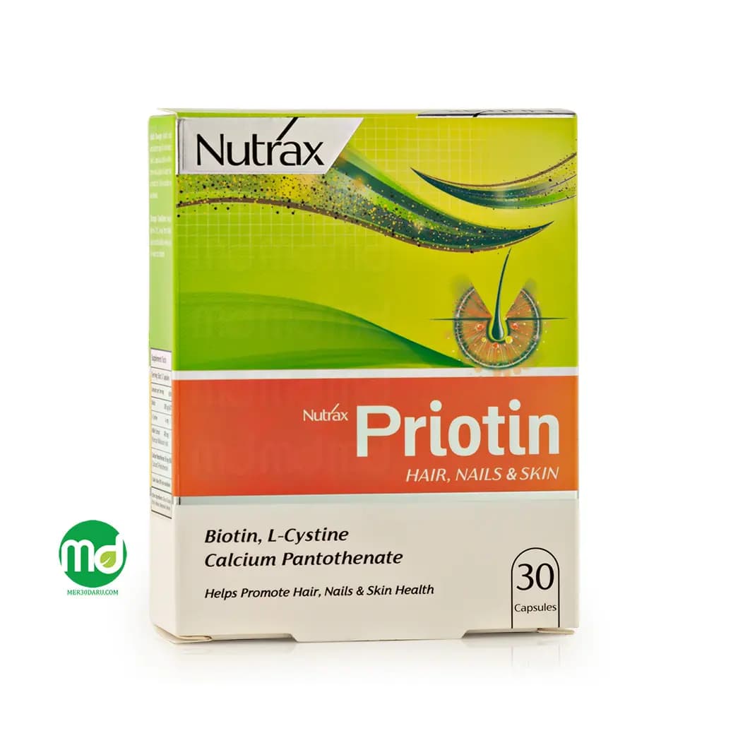 کپسول پریوتین نوتراکس کمک به سلامت پوست، مو و ناخن 30 عدد