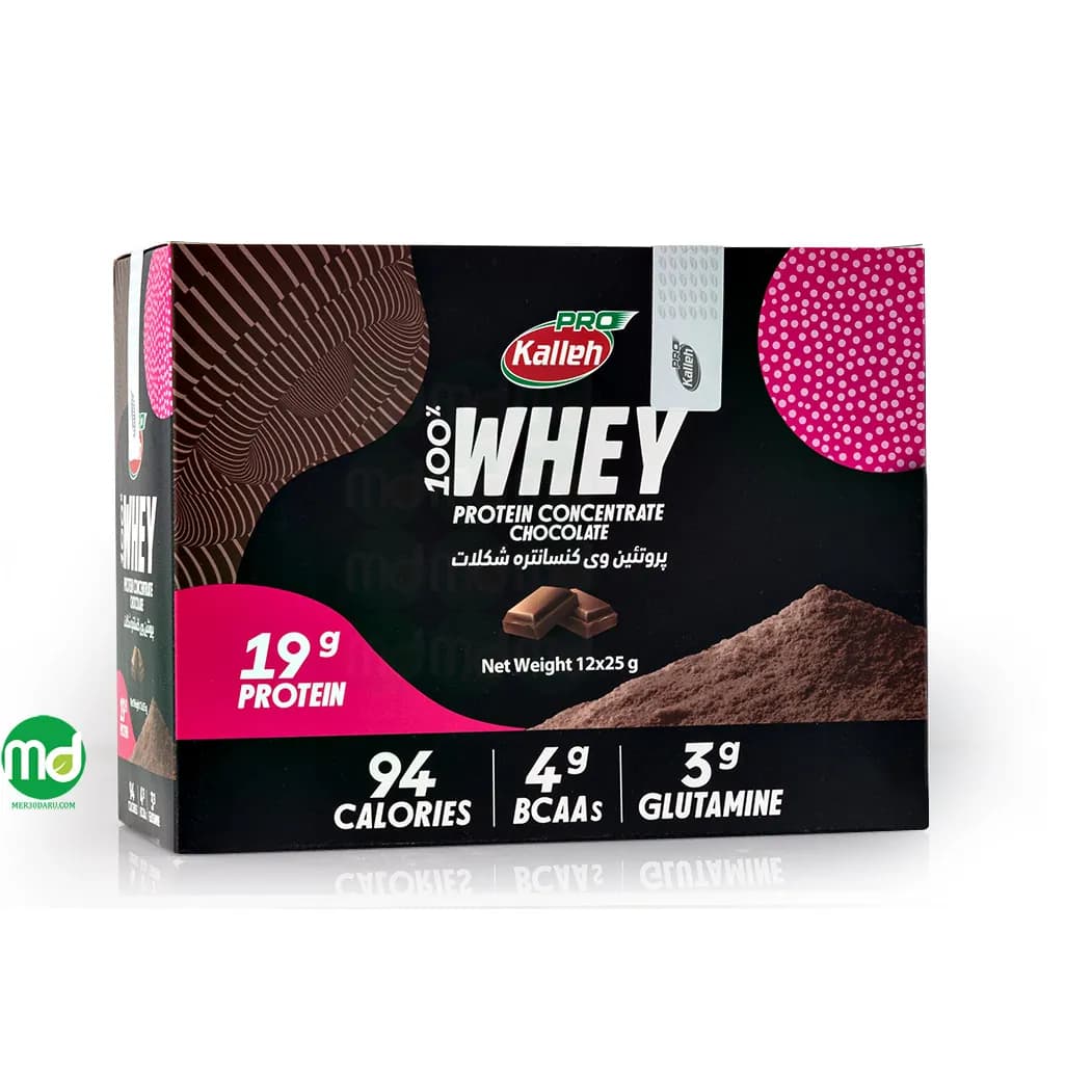 ساشه پروتئین وی کنسانتره کاله پرو با طعم مطلوب 12 عدد