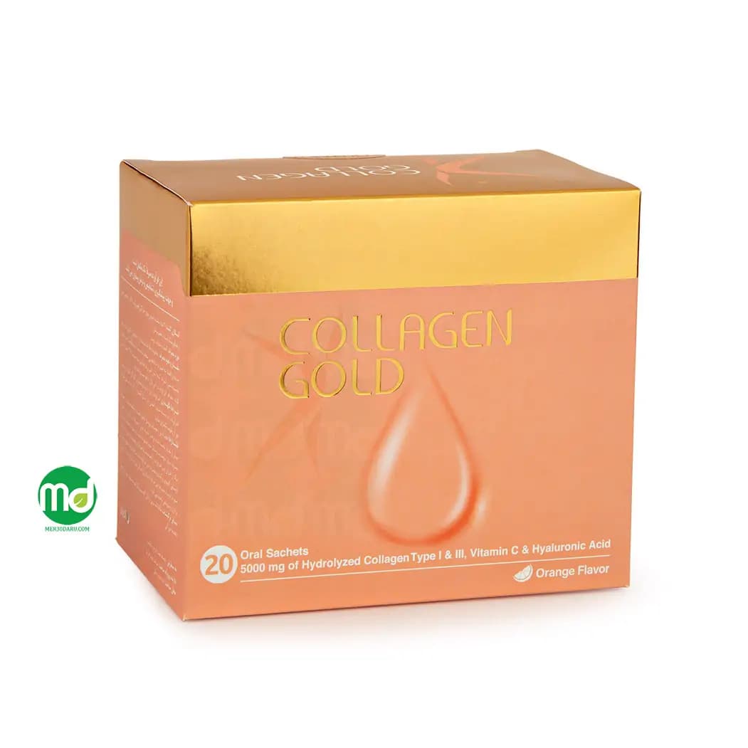ساشه کلاژن گلد آدریان کمک به جوانسازی و سلامت پوست 20 عدد