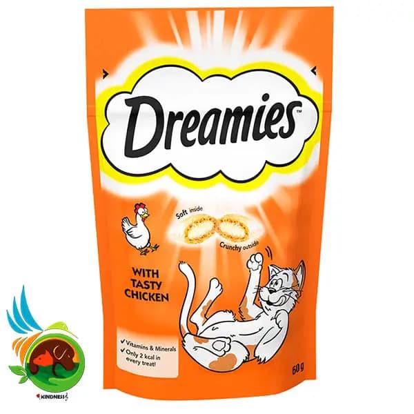 تشویقی گربه دریمیز مدل مرغ وزن 60 گرم