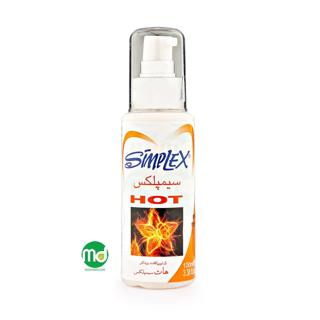 ژل لوبریکانت گرم کننده سیمپلکس مدل HOT حجم 100ml