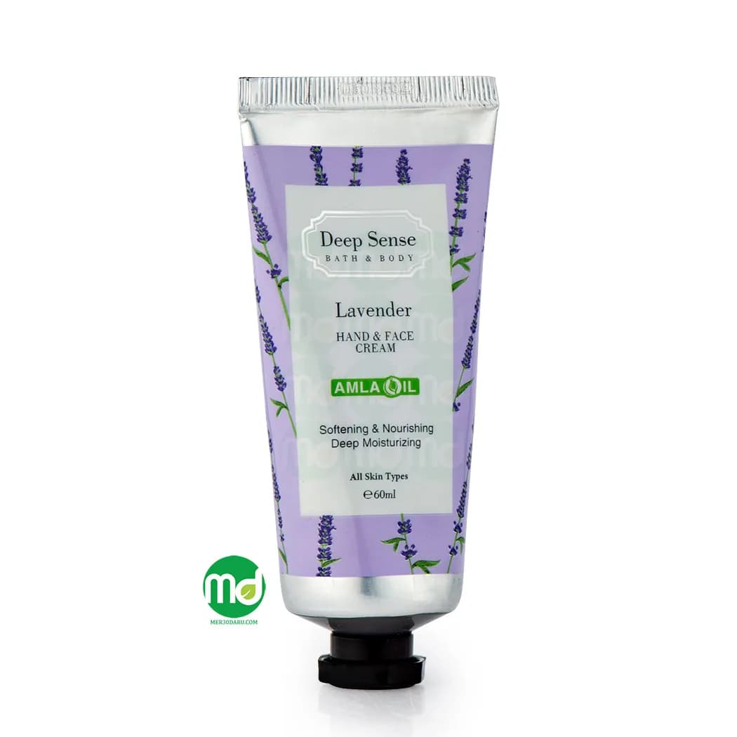 کرم مرطوب کننده لوندر دیپ سنس برای دست و صورت 60ml