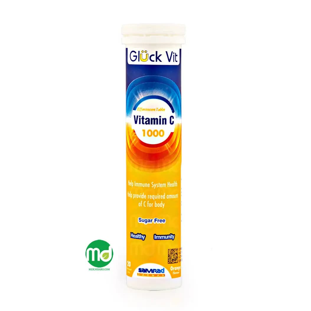 قرص جوشان ویتامین ث 1000 میلی گرم گلوک ویت 20 عدد