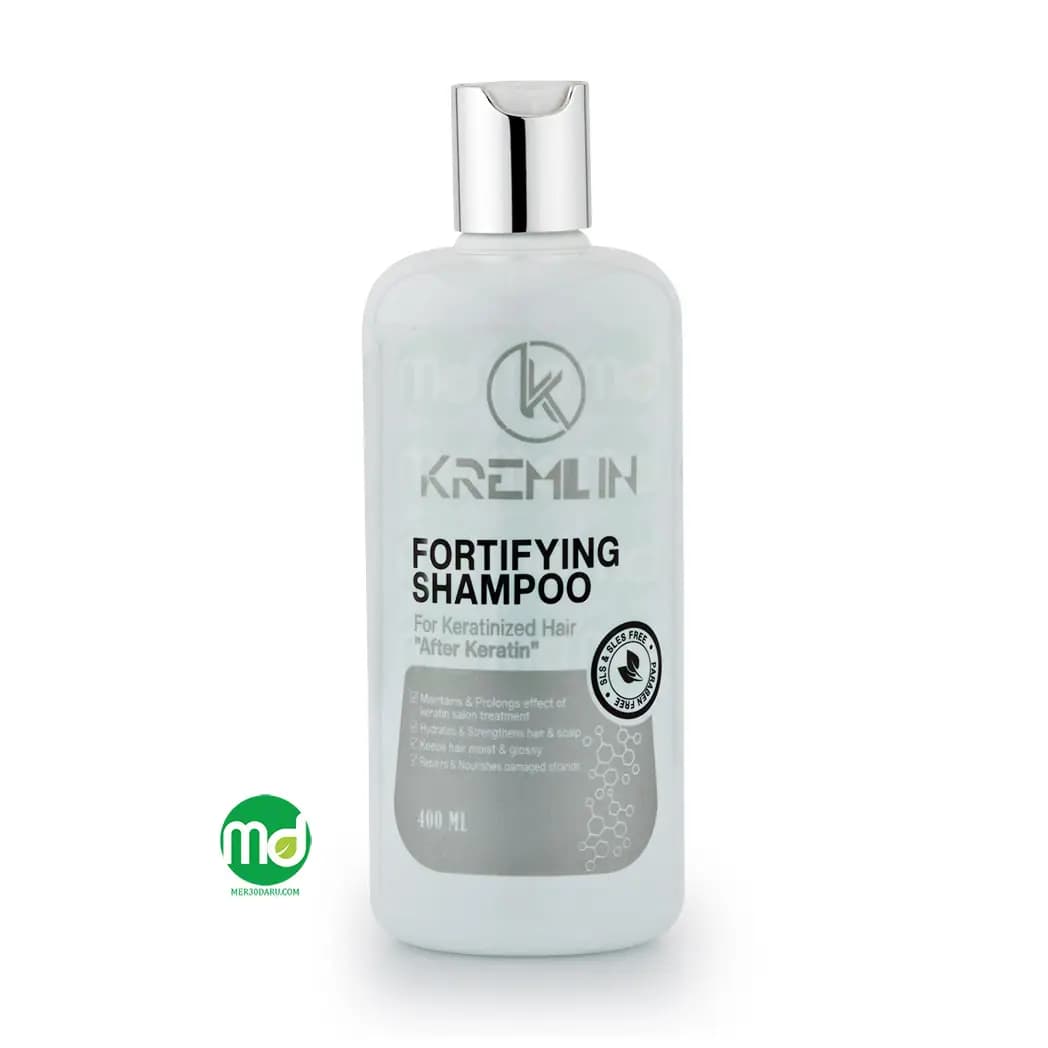 شامپو تقویت کننده مو کرملین مخصوص موهای کراتینه شده 400ml