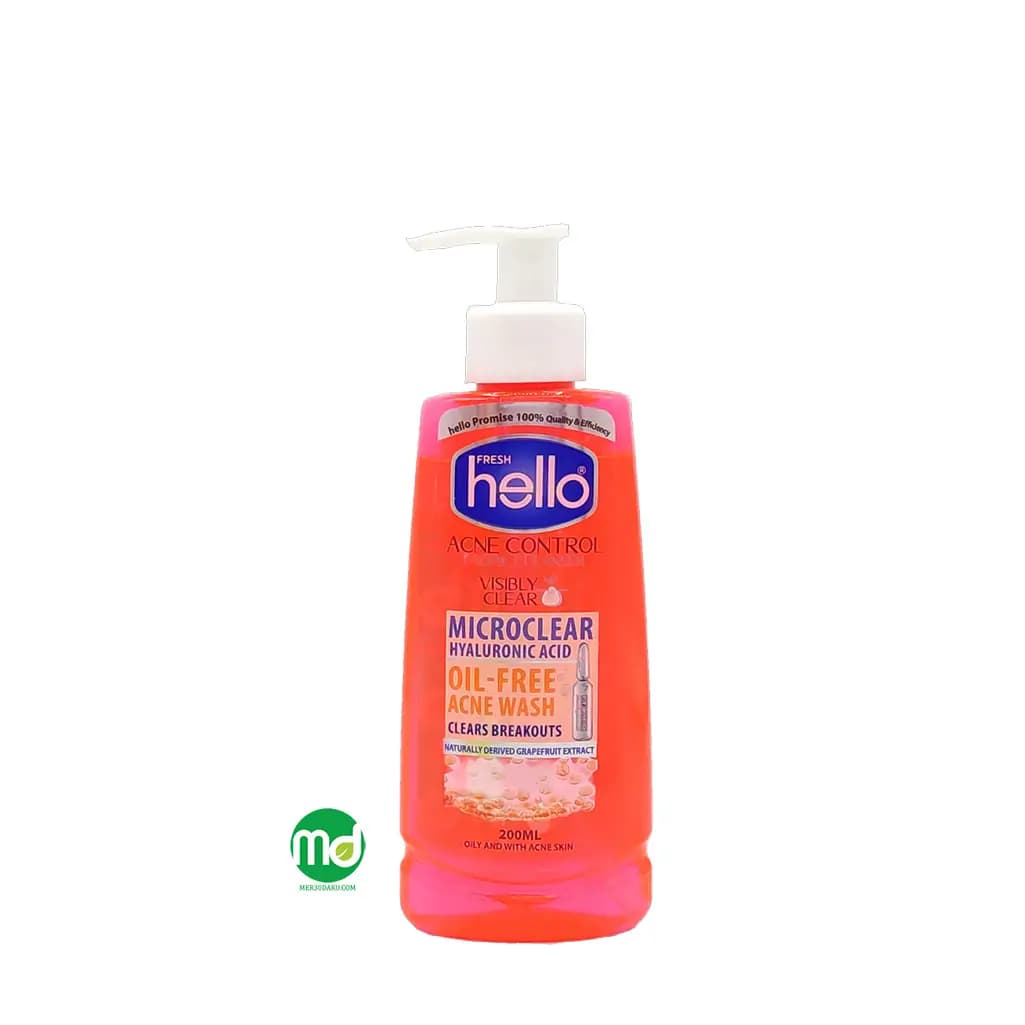 ژل شستشو صورت هلو فرش برای پوست چرب و جوش دار 200ml