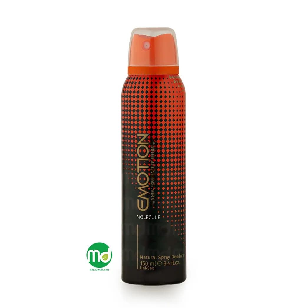 اسپری خوشبو کننده بدن مولکول ایموشن با رایحه تلخ و خنک