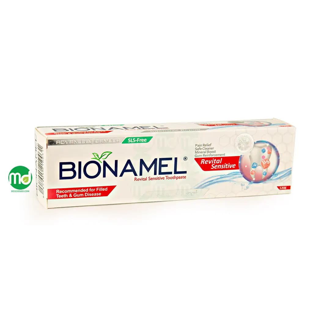 خمیر دندان فاقد سولفات بایونمل برای دندان های حساس 120ml