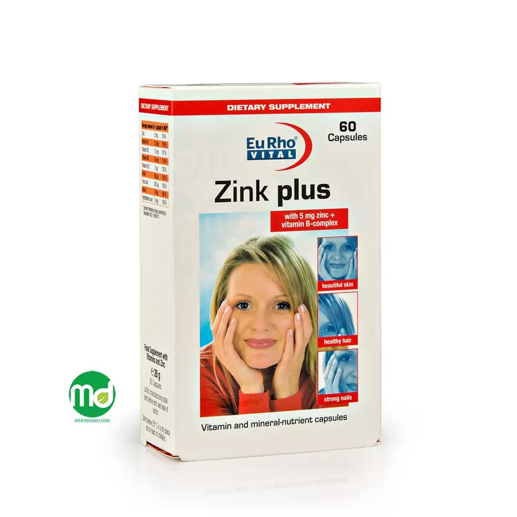 کپسول زینک 5 میلی گرم یورو ویتال 60 عددی