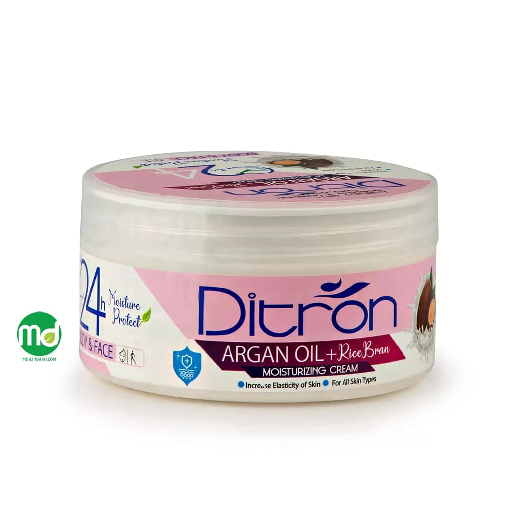 کرم روغن آرگان دیترون برای صورت و بدن حاوی سبوس برنج