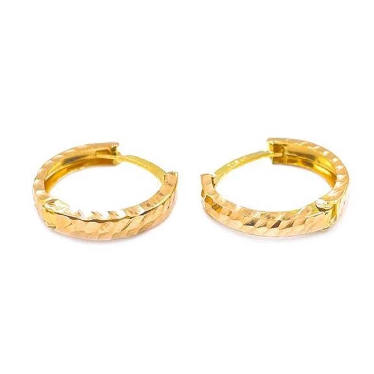 گوشواره طلا زنانه طرح حلقه ای اپال گلد مدل امگا کد sh0171