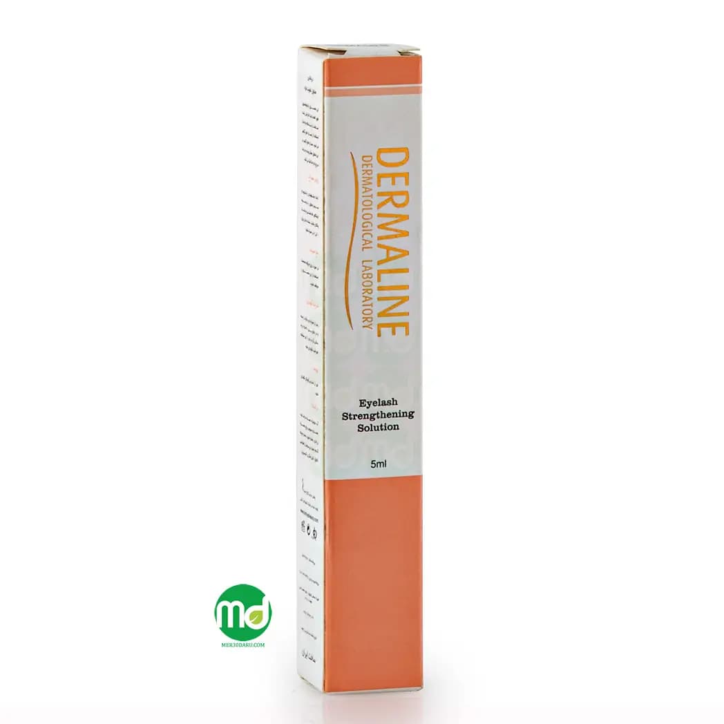 محلول تقویت کننده مژه درمالاین حاوی عصاره درخت توت 5ml