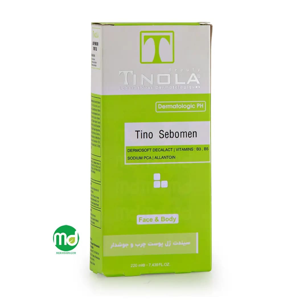 ژل شوینده غیر صابونی پوست چرب و جوش دار تینولا