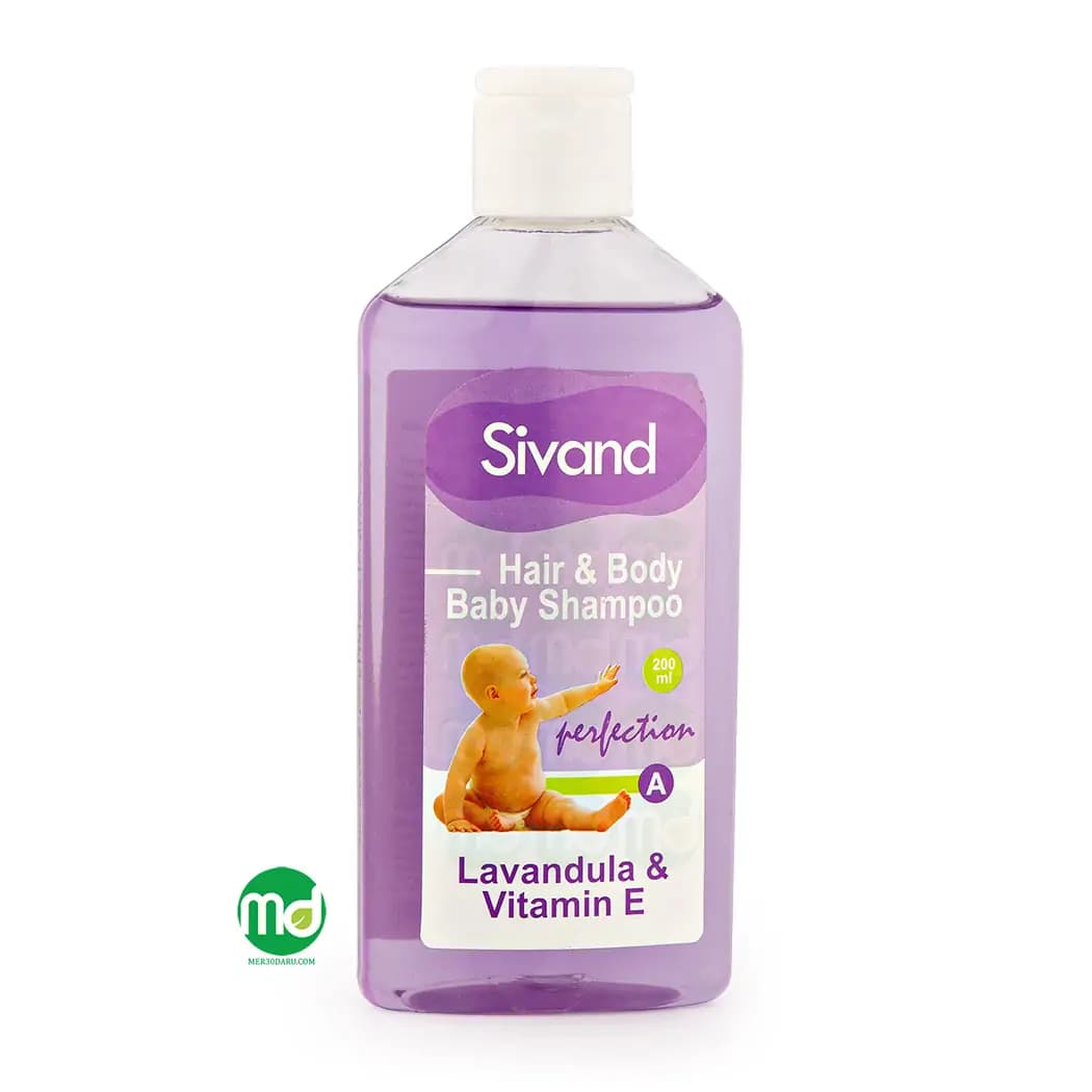 شامپو سر و بدن ملایم کودک سیوند حاوی عصاره لاواند و ویتامین E