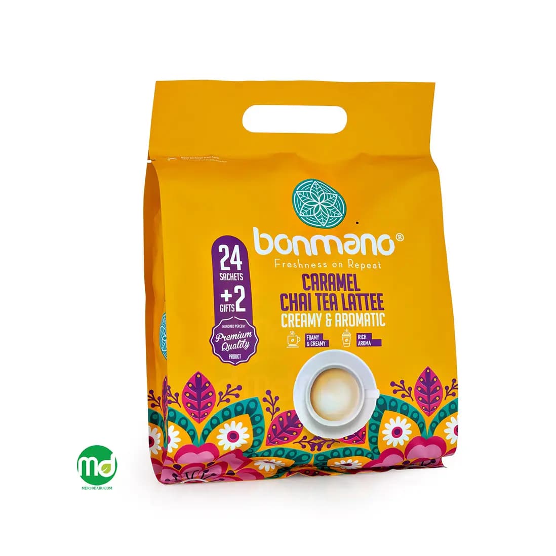 چای لاته کاراملی ساشه ای بن مانو 24 عدد