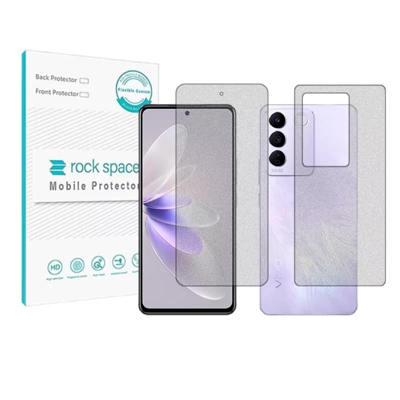 محافظ صفحه نمایش مات راک اسپیس مدل HyMTT مناسب برای گوشی موبایل ویوو S16e به همراه محافظ پشت گوشی