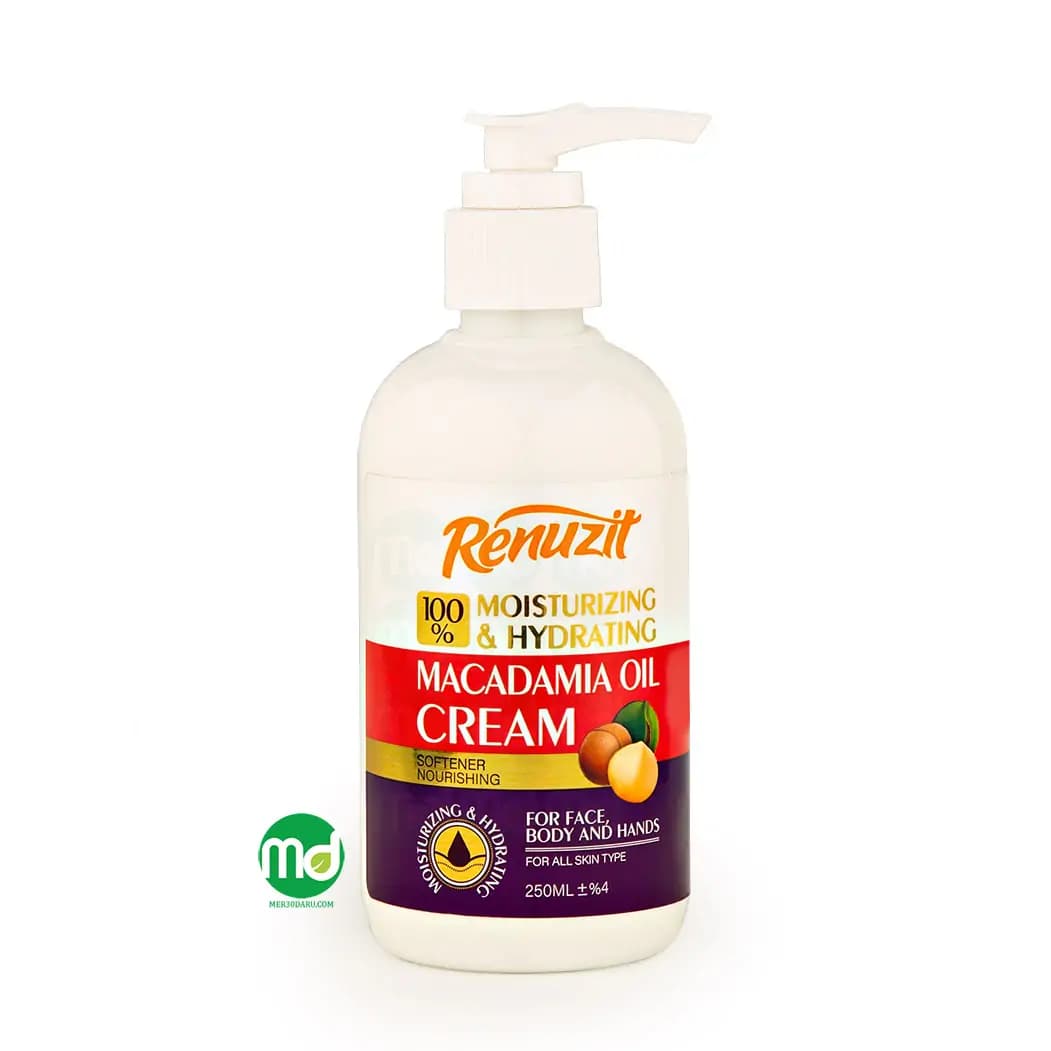 کرم پمپی مرطوب کننده رینوزیت حاوی روغن ماکادمیا 250ml