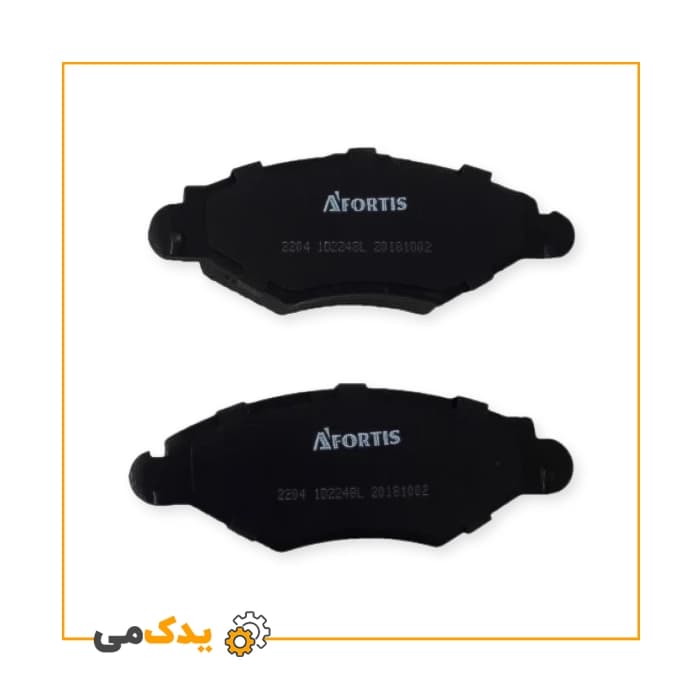 لنت ترمز جلو آفورتیس کد 764 مناسب برای پژو 206 تیپ 3 بسته 4 عددی