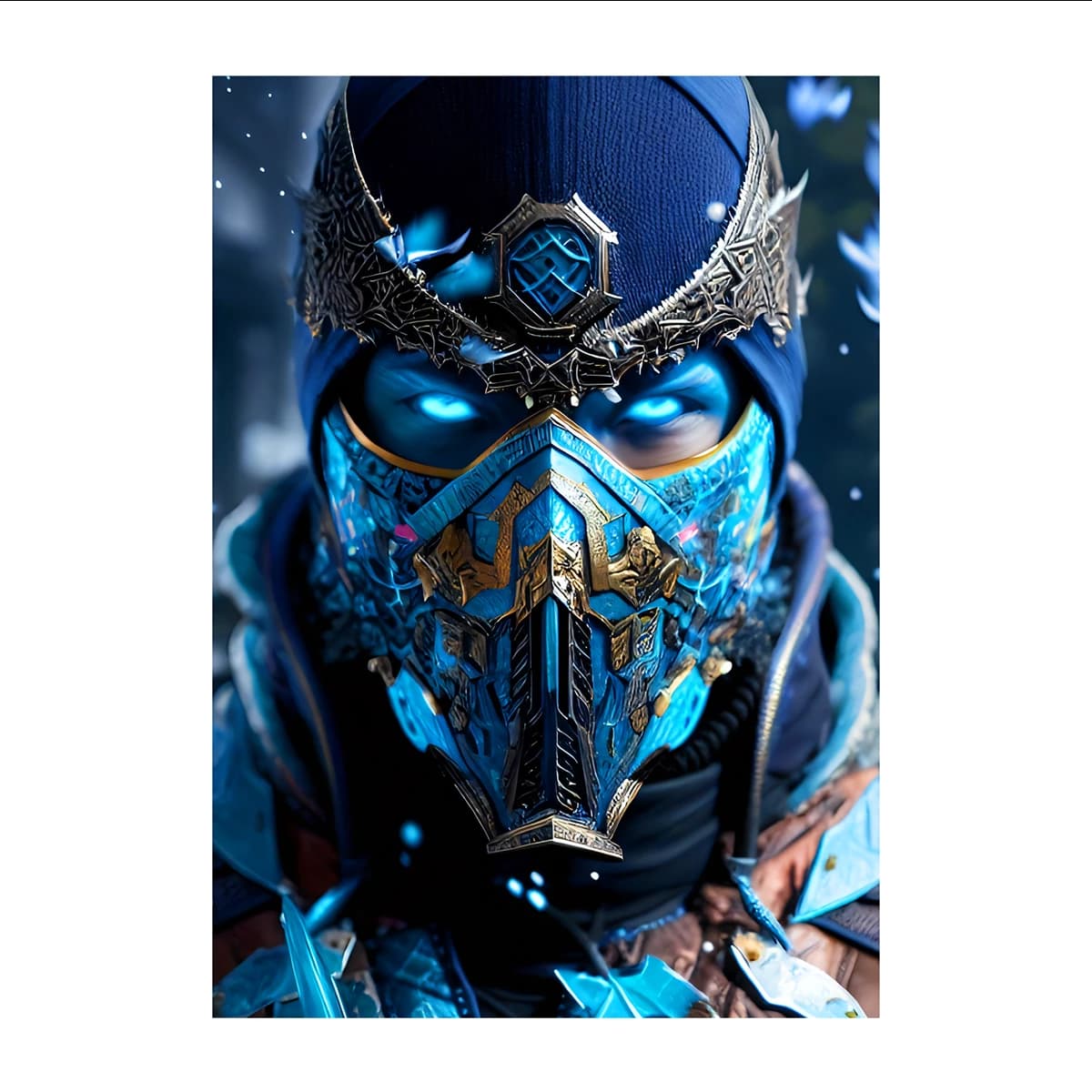 متال پوستر گیمینگ مورتال کامبت MortalKombat طرح ساب زیرو کد N002