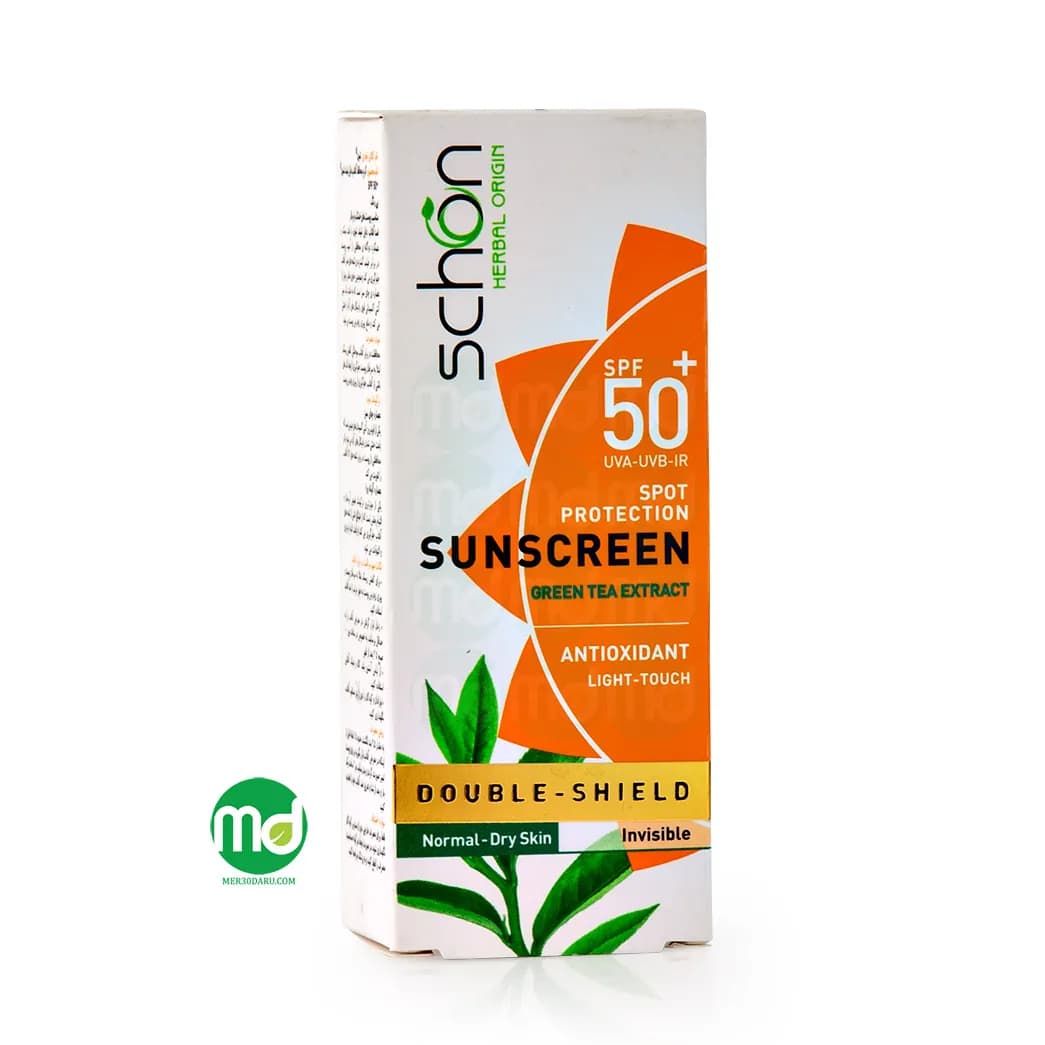 کرم ضد آفتاب بی رنگ دابل شیلد شون SPF 50
