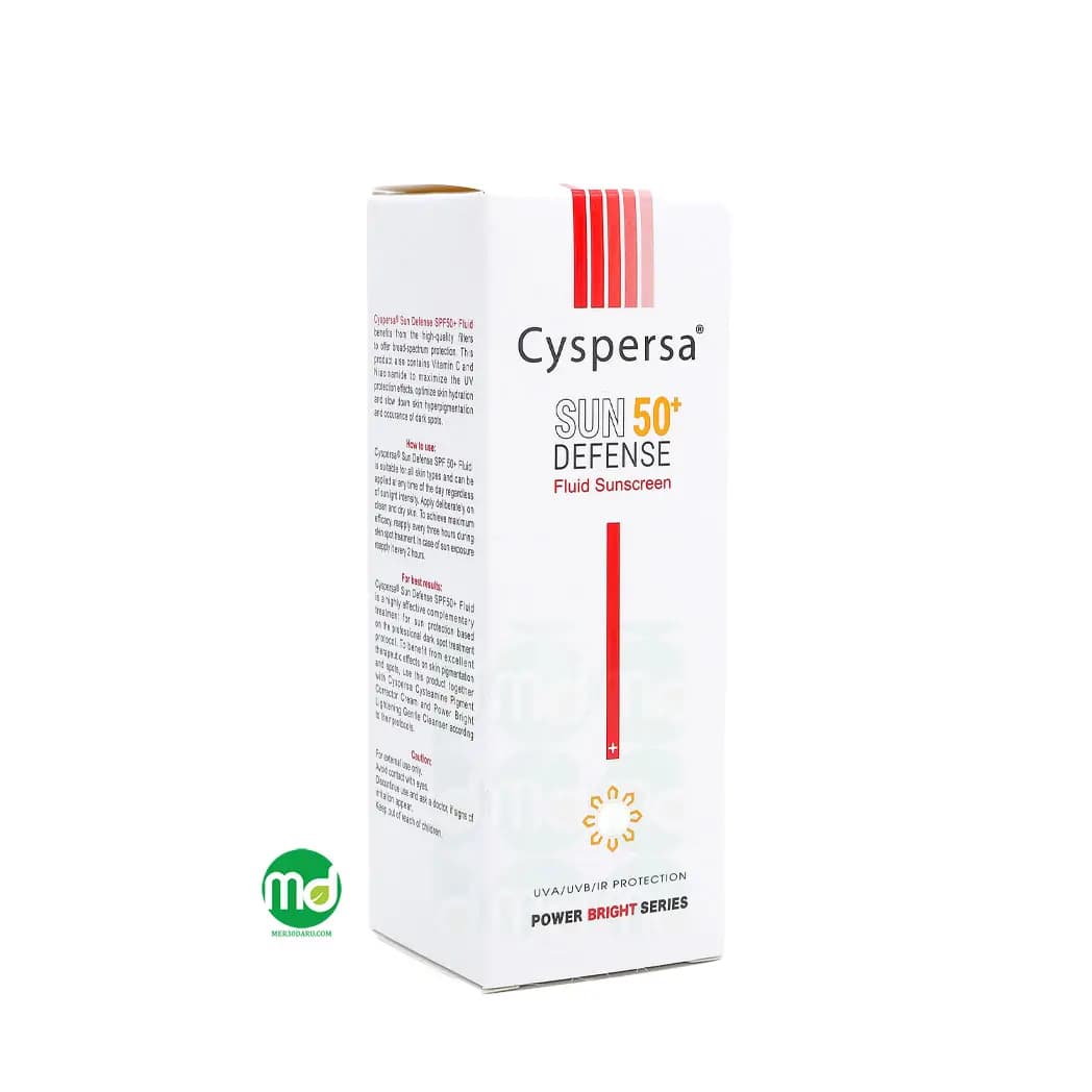 فلوئید ضد آفتاب بی رنگ سیسپرسا برای انواع پوست +SPF 50