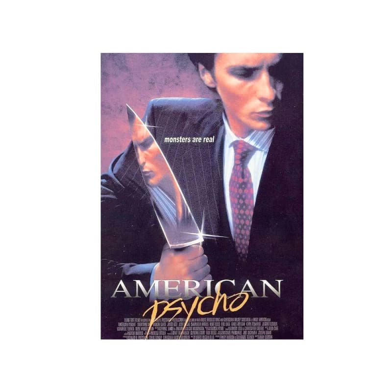 متال پوستر فیلم طرح American Psycho کد PCD-MB1126