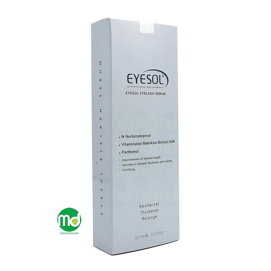 سرم تقویت کننده مژه آیسول فاقد الکل و پارابن 3.2ml