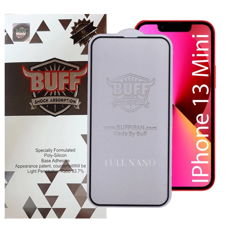 گلس گوشی اپل iPhone 13 Mini بوف مدل Nfx به همراه بیمه شکستگی