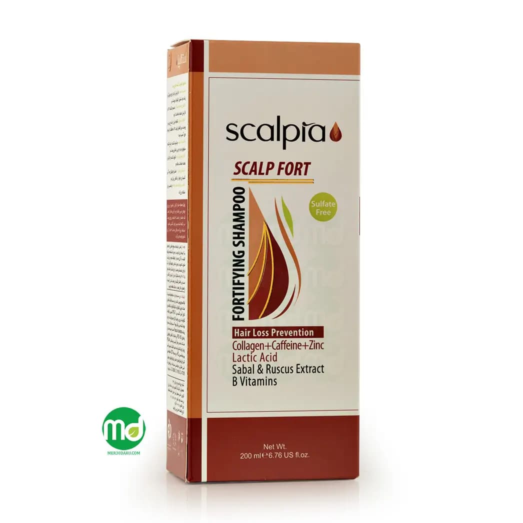 شامپو ضد ریزش و تقویت کننده مو اسکالپیا مدل SCALP FORT