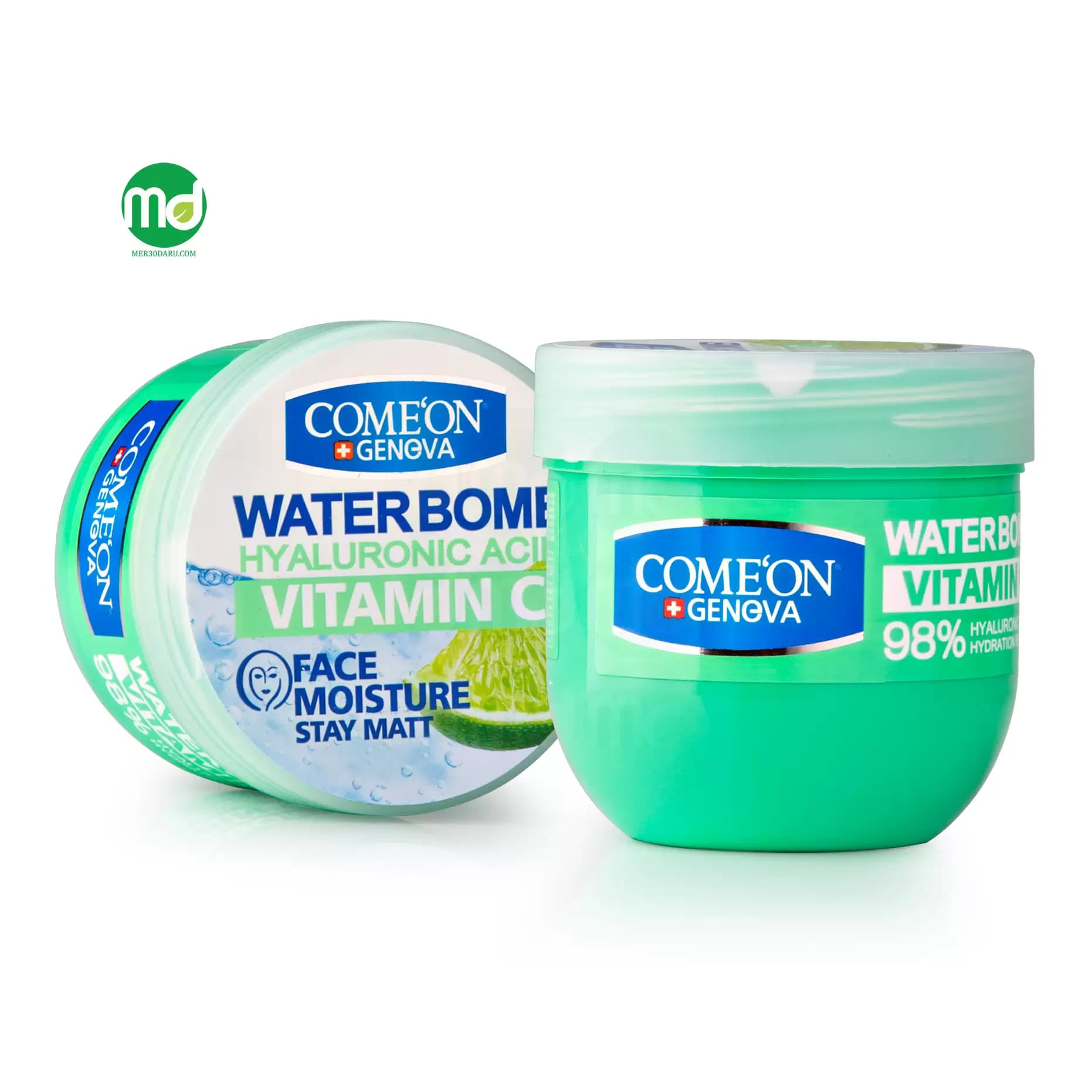 کرم کاسه ای واتر بمب کامان حاوی ویتامین c و هیالورونیک اسید