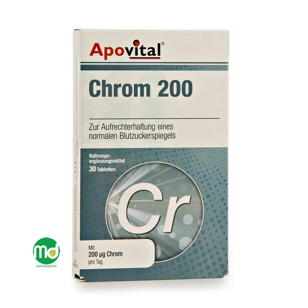 قرص کروم 200 آپوویتال 30 عدد کمک به تعادل قند خون