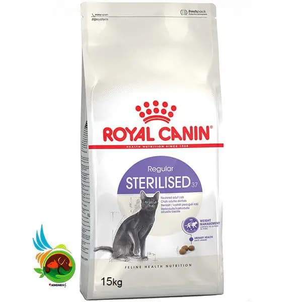 غذای خشک گربه بالغ عقیم رویال کنین وزن ۱۵ کیلوگرم Royal Canin Sterilised regular