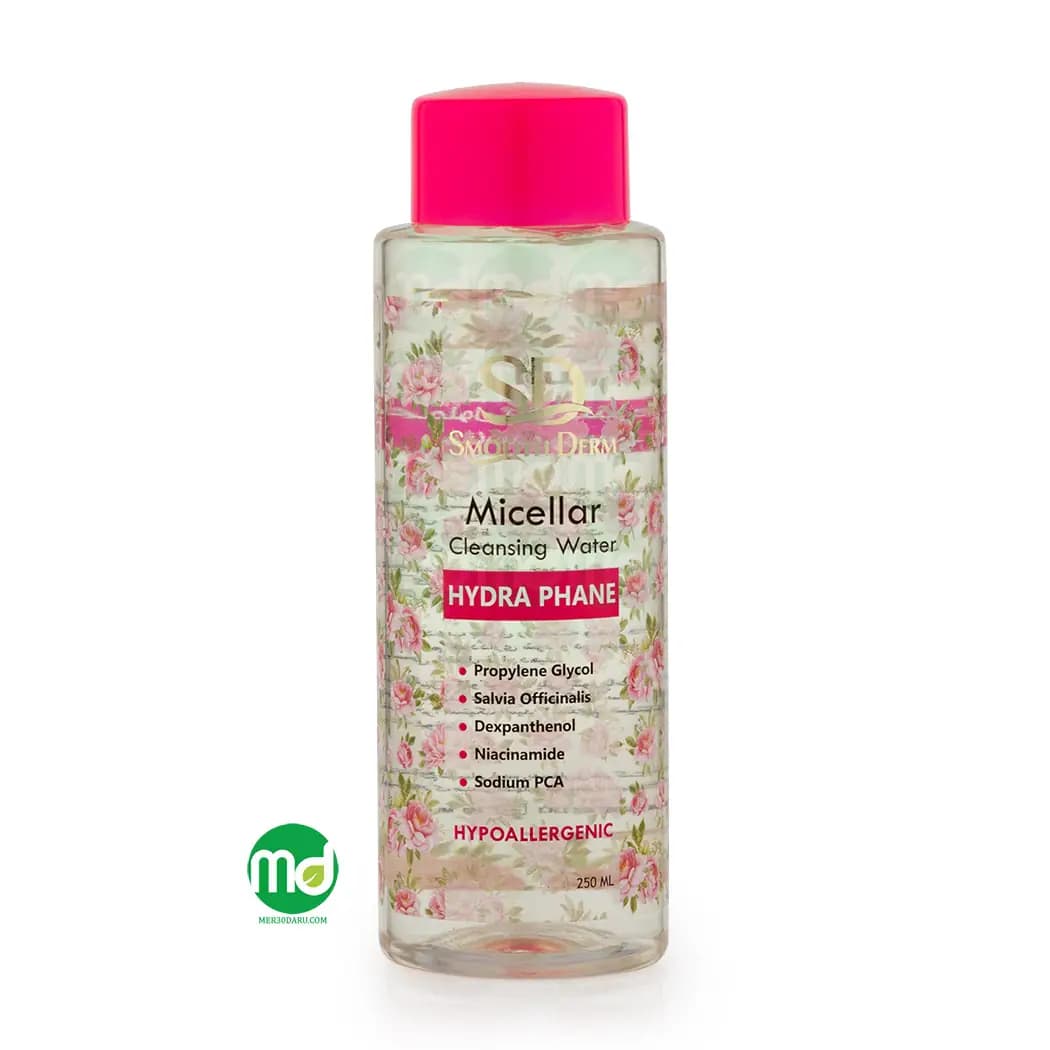 میسلار واتر پوست خشک و حساس اسموت درم 250ml
