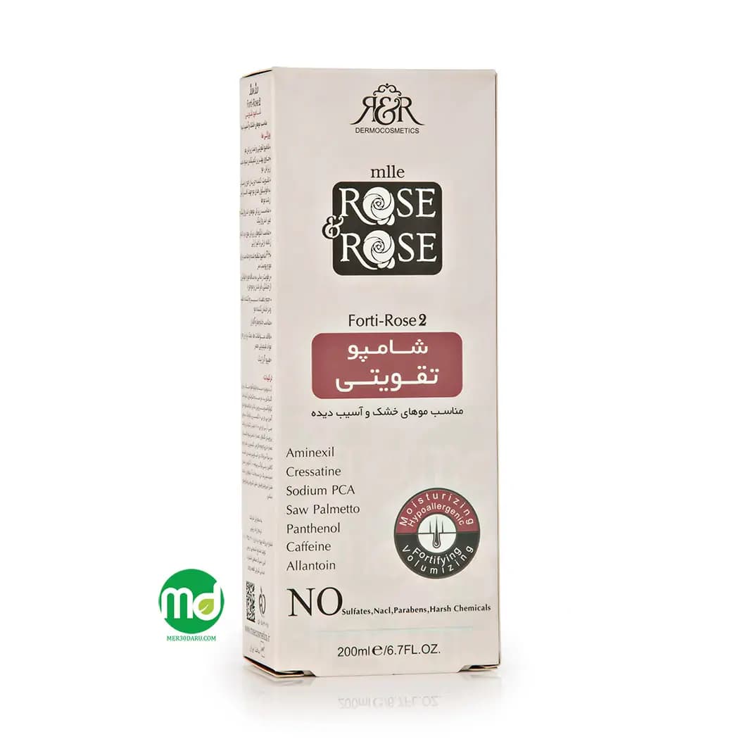 شامپو تقویت کننده مو رز اند رز مدل Forti-rose 2