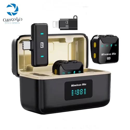 میکروفن یقه ای بیسیم مدل SX23 دوتایی